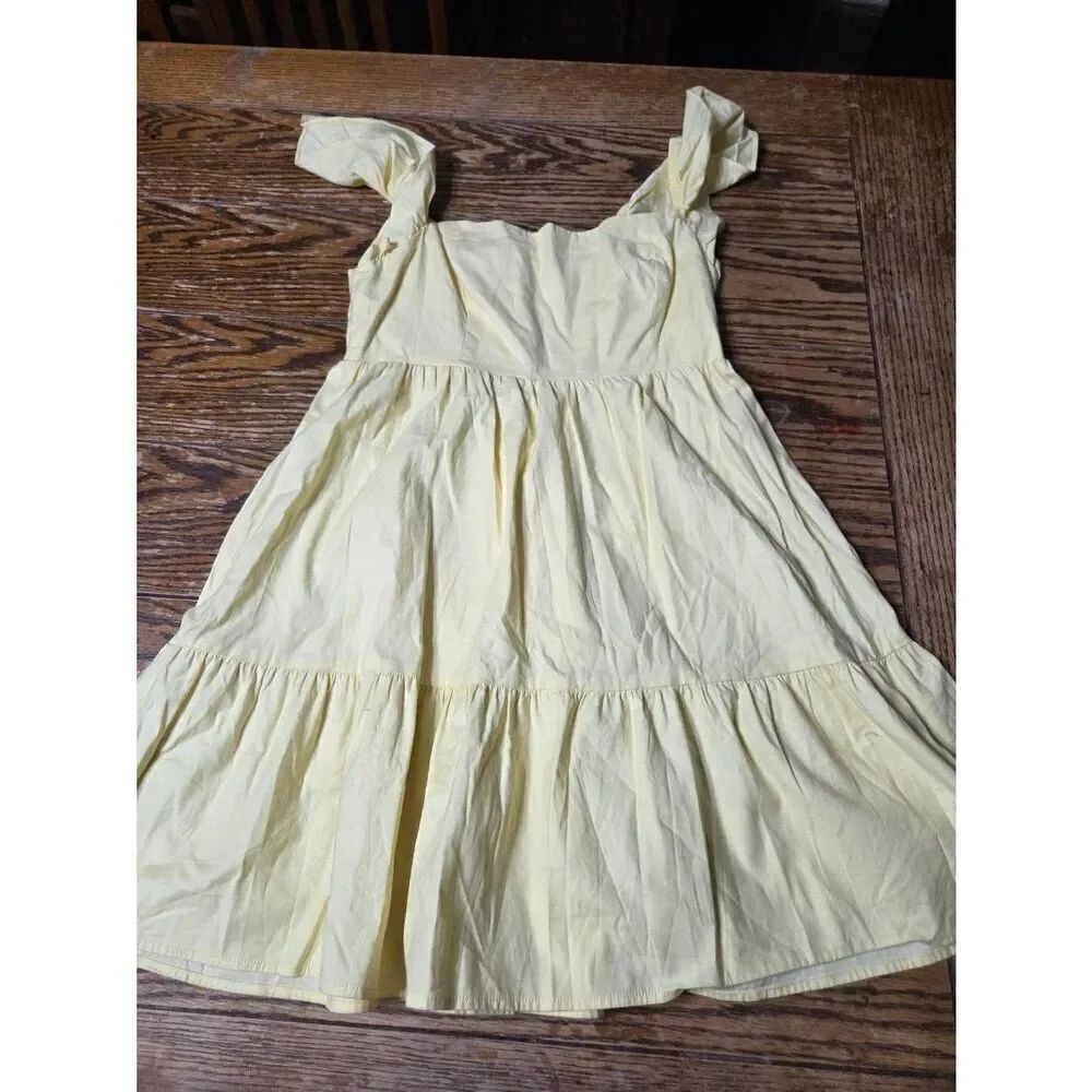 Reformation Jeune Dress In Yellow Sz 6